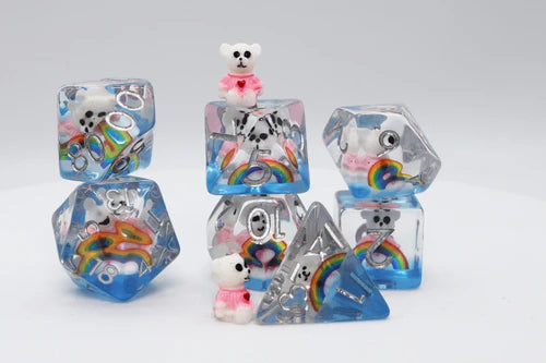 Foam Brain Games Rainbow Teddy RPG Dice Set