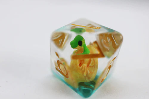Foam Brain Games Green Dragon Hatchlings RPG Dice Set