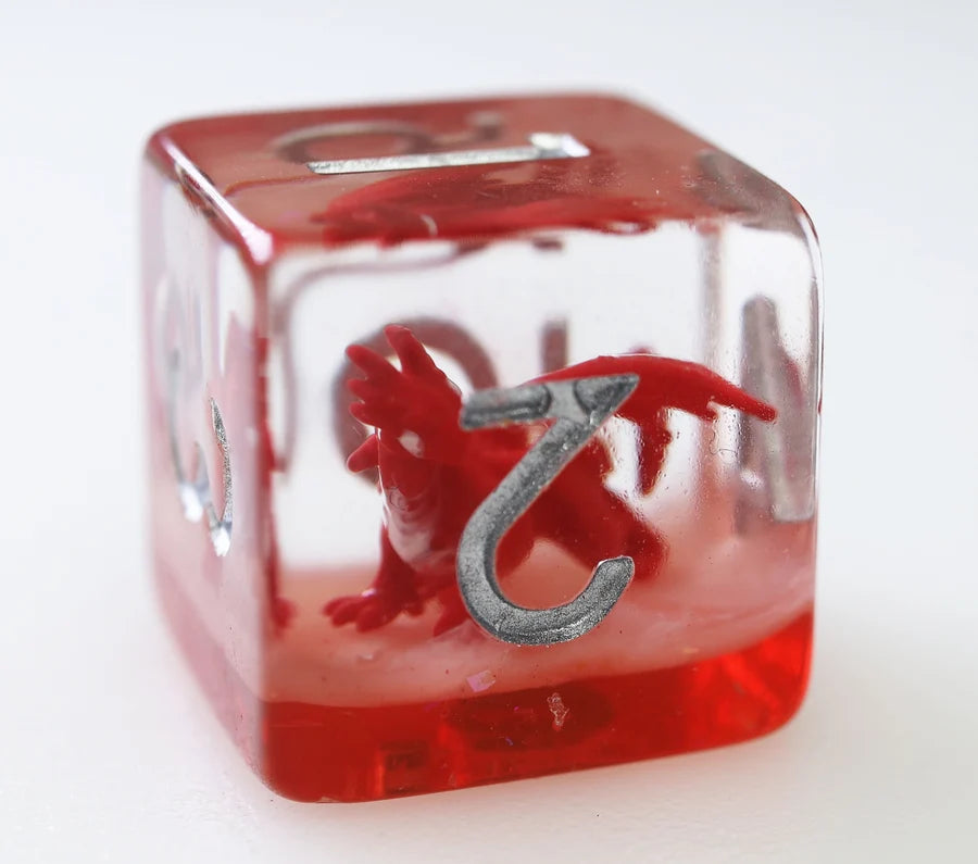 Young Red Dragon RPG Dice Set