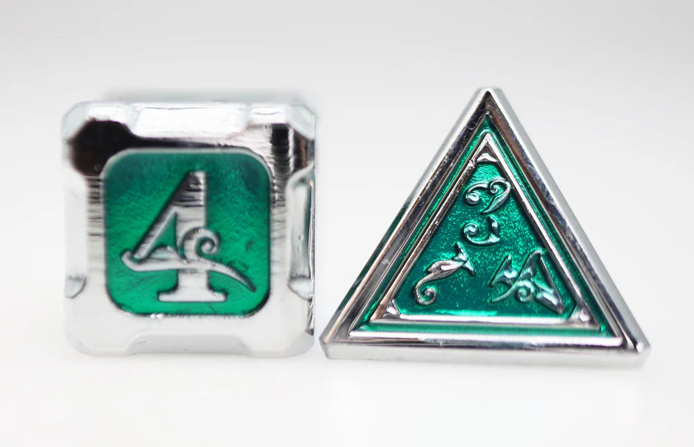 Alchemist Metals: Acid - Metal RPG Dice Set