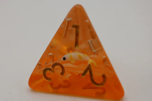 Foam Brain Games Golden Koi Fish RPG Dice Set