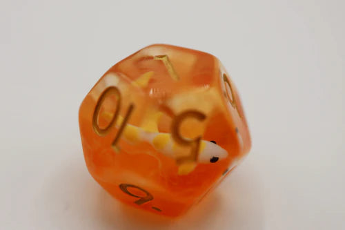Foam Brain Games Golden Koi Fish RPG Dice Set