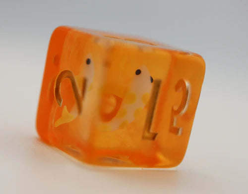 Foam Brain Games Golden Koi Fish RPG Dice Set