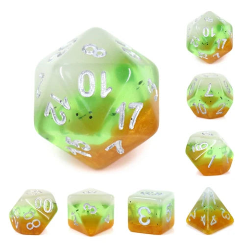 Foam Brain Games Kiwi Fruit RPG Dice Set