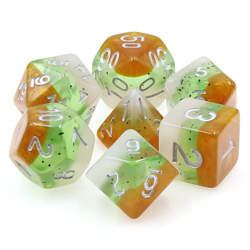 Foam Brain Games Kiwi Fruit RPG Dice Set
