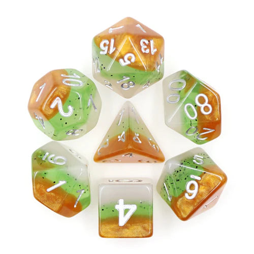 Foam Brain Games Kiwi Fruit RPG Dice Set