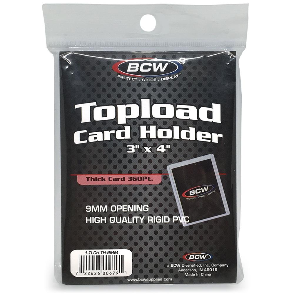 BCW 3x4 Thick Card Topload Holder 360 PT