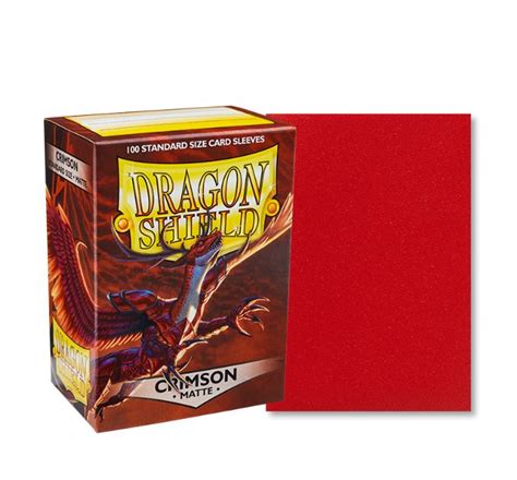 Dragon Shield Matte Crimson Sleeves 100ct