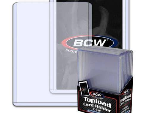 BCW 3x4 Thick Card Topload Holders 108 PT