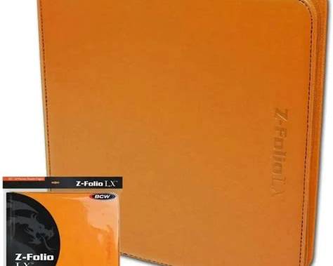 BCW Z Folio 12 Pocket LX Album Orange