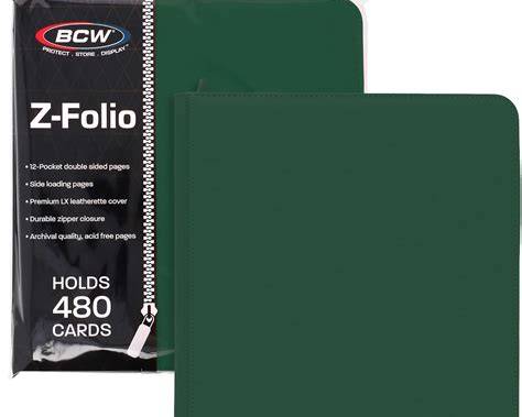BCW Z Folio 12 Pocket LX Album Green