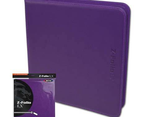 BCW Z Folio 12 Pocket LX Album Purple