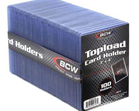 BCW 3x4 Standard Topload Card Holders 100 Count