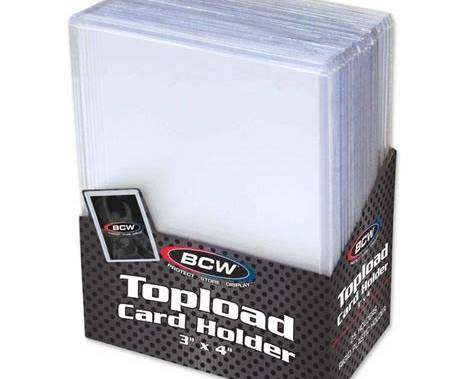BCW 3x4 Thick Card Topload Holders 168 PT