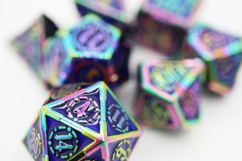 Foam Brain Games Oceanus Treasure Sword Metal RPG Dice Set