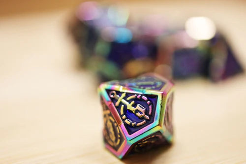Foam Brain Games Oceanus Treasure Sword Metal RPG Dice Set