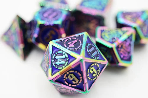 Foam Brain Games Oceanus Treasure Sword Metal RPG Dice Set