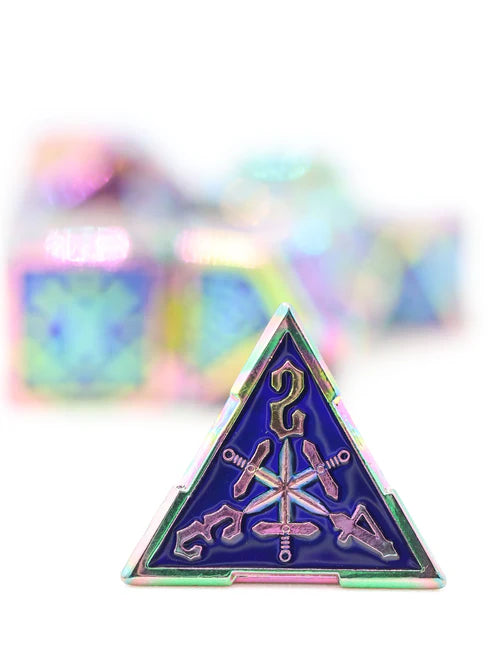 Foam Brain Games Oceanus Treasure Sword Metal RPG Dice Set