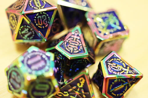Foam Brain Games Oceanus Treasure Sword Metal RPG Dice Set