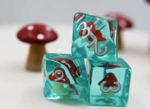 Foam Brain Games Power Up Mushroom RPG Dice Set