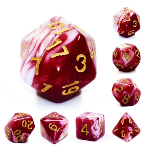 Foam Brain Games Cherry Cream RPG Dice Set