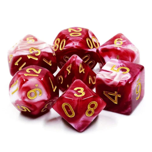 Foam Brain Games Cherry Cream RPG Dice Set