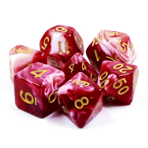 Foam Brain Games Cherry Cream RPG Dice Set