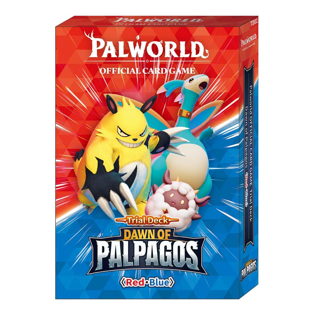 Palworld Official Card Game Dawn of Palpagos Red & Blue Trial Deck TD01