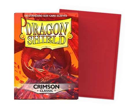 Dragon Shield Crimson Classic Standard Size Sleeves 100ct