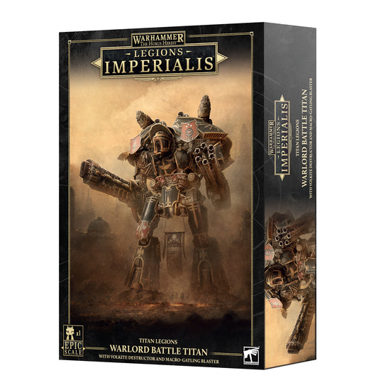 Legions Imperialis Warlord Titan with Volkite Destructor and Macro Gatling Blaster