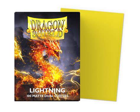 Dragon Shield Lightning Matte Dual Standard Size Sleeves 100ct