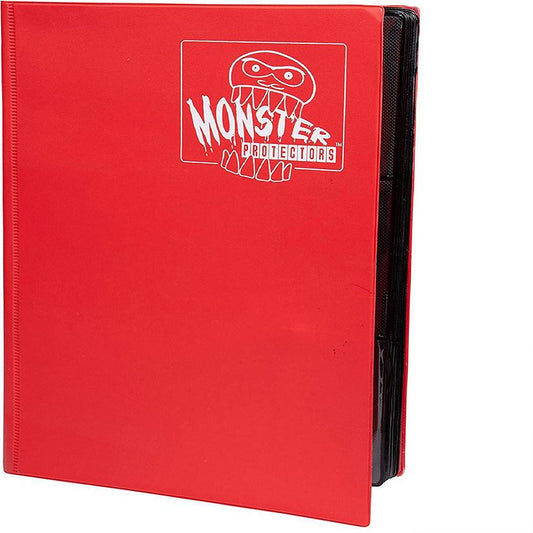 Monster Binder 9 Pocket Trading Card Album Matte Red