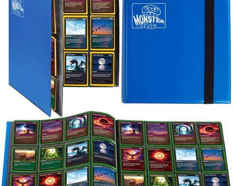 Monster Protectors Zodiac 12 Pocket Binder Matte Blue 480 Card