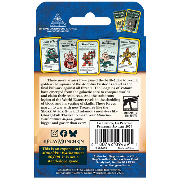 Munchkin Warhammer 40,000: Grudges and Gore