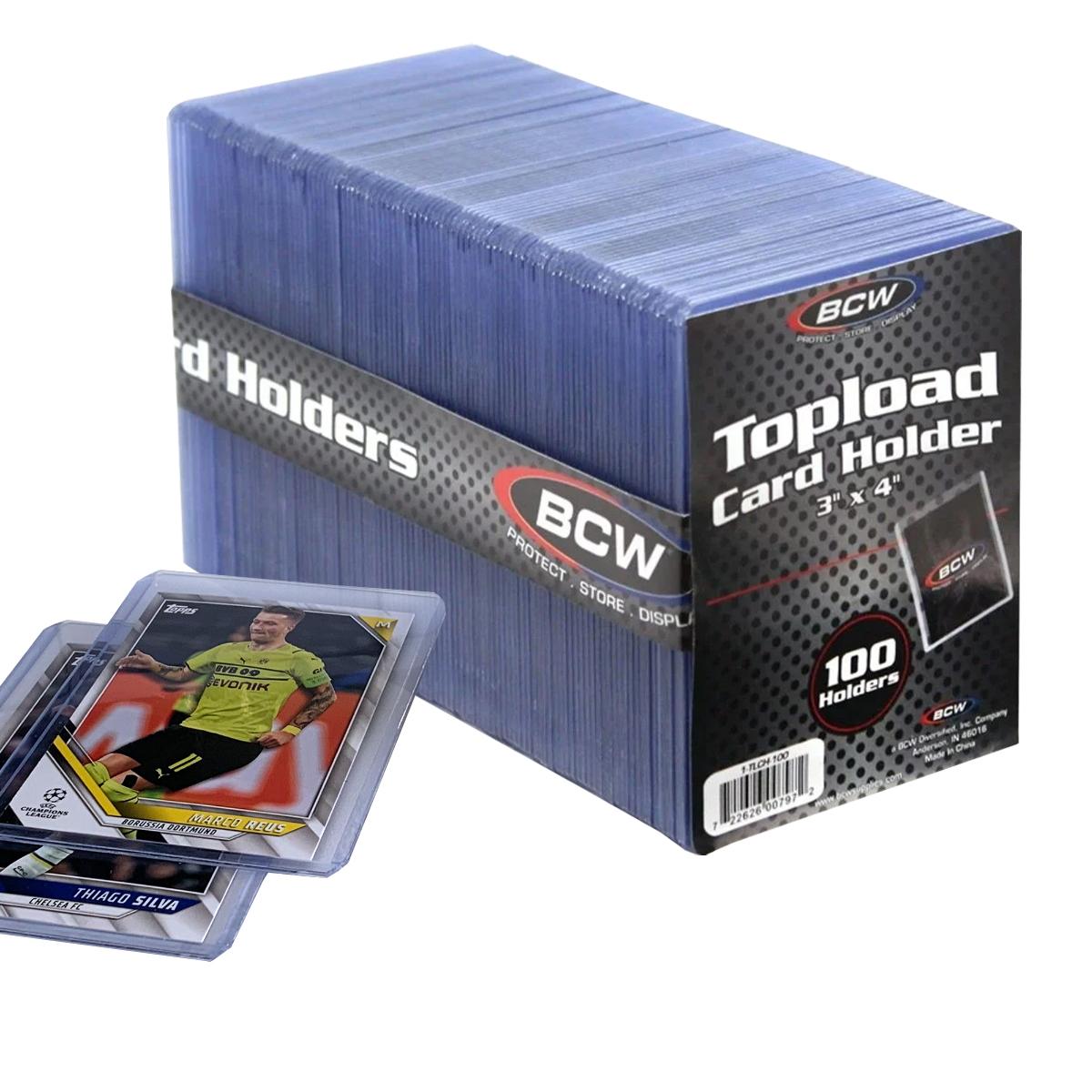 BCW 3x4 Standard Topload Card Holders 100 Count