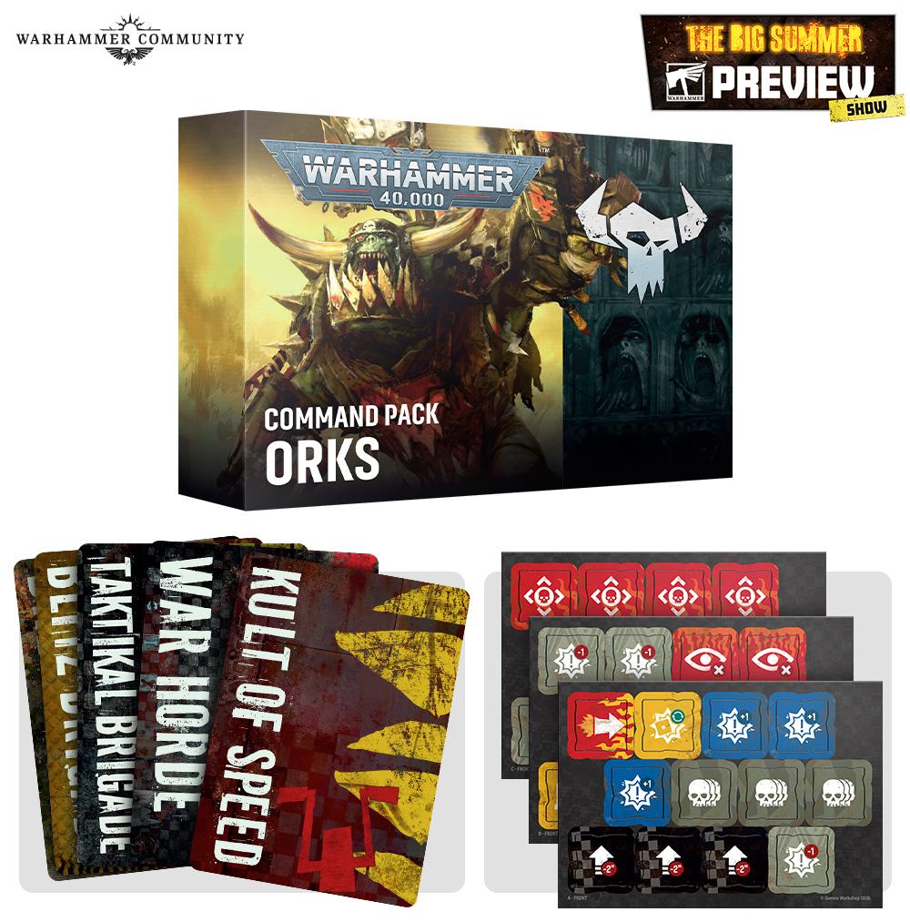 Warhammer 40000 Orks Command Pack (on sale September 9th 2026)