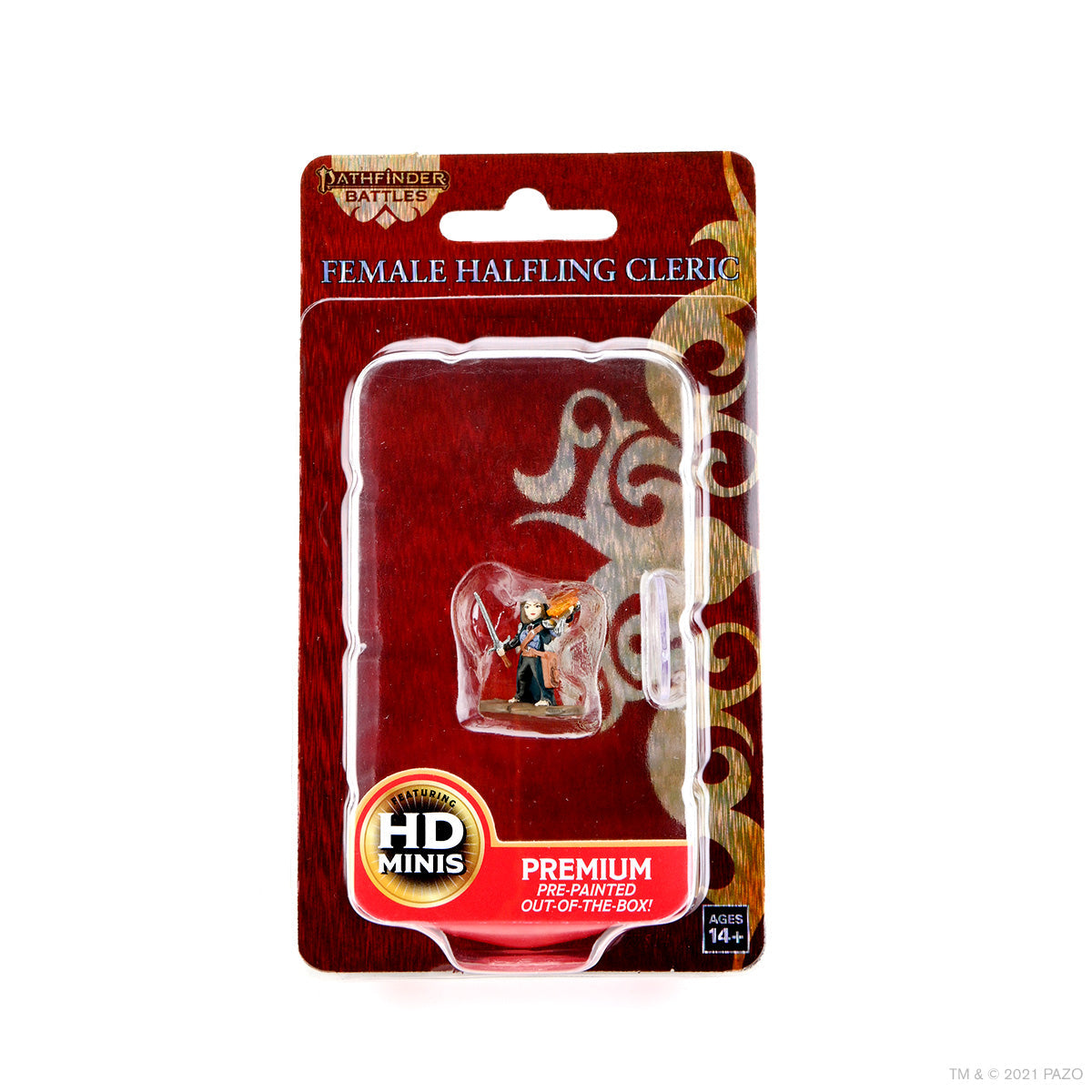 Pathfinder Battles Premium Painted Figure Female Halfling Cleric