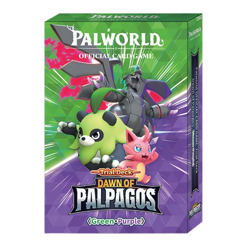 Palworld Official Card Game Dawn of Palpagos Green & Purple Trial Deck TD02