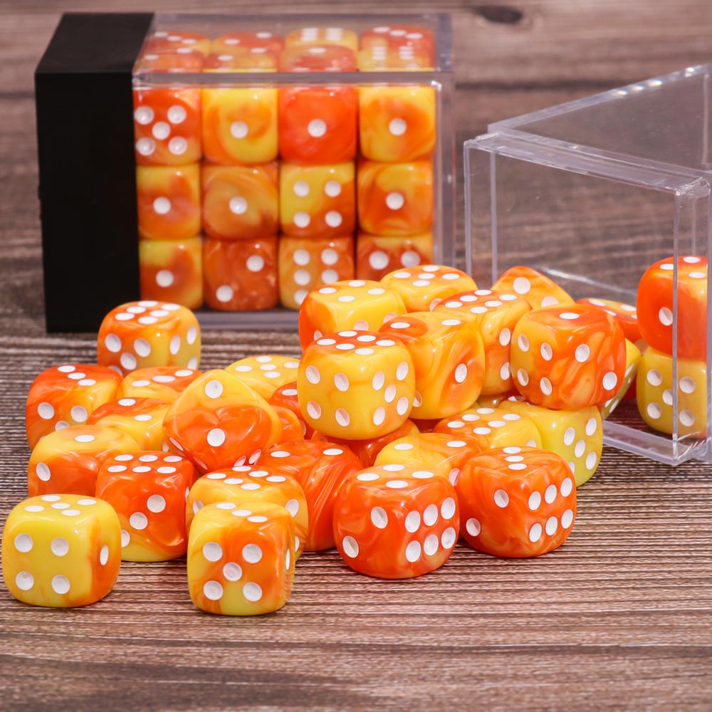 12 Piece Pip D6s Blended Orange
