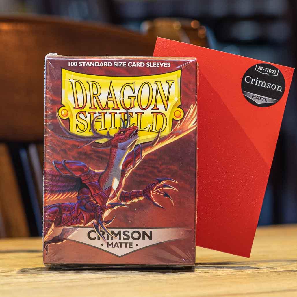 Dragon Shield Matte Crimson Sleeves 100ct