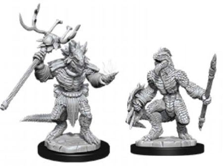 D&D Nolzur's Marvelous Miniatures Wave 12 – Lizardfolk & Shaman (Unpainted)