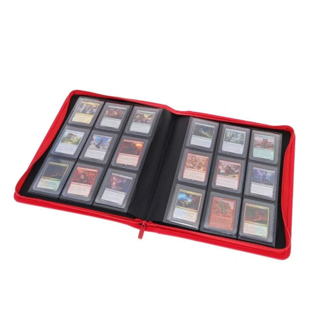Z-Folio 9-Pocket LX Toploader Binder Red